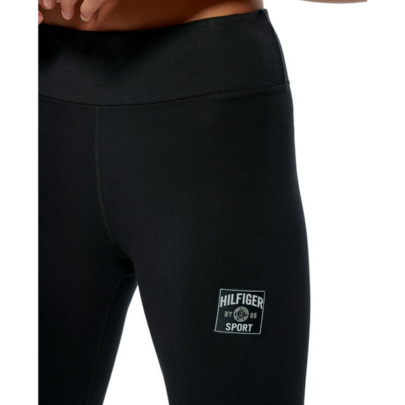 TOMMY HILFIGER SPORT Womens Athletic Leggings US XL Black High-Rise NWT - Picture 2 of 12